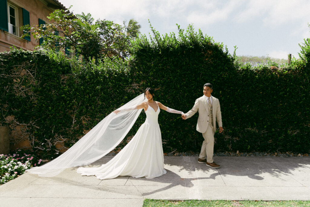 Bridgerton Inspired Wedding in Hawaii
