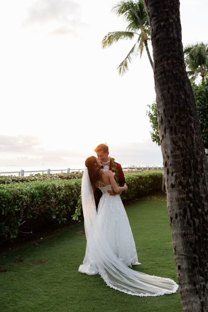 Luxury wedding details at Halekulani, Hawaii.